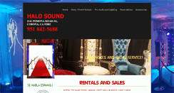 Desktop Screenshot of halosoundrentals.com